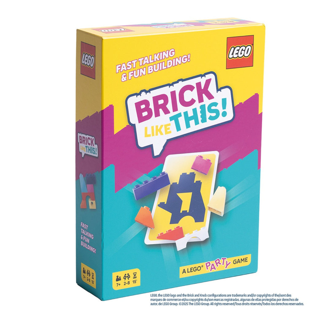 Brick Like This! Fast-Paced Team LEGO Party Board Game for Families, Friends & Team Building