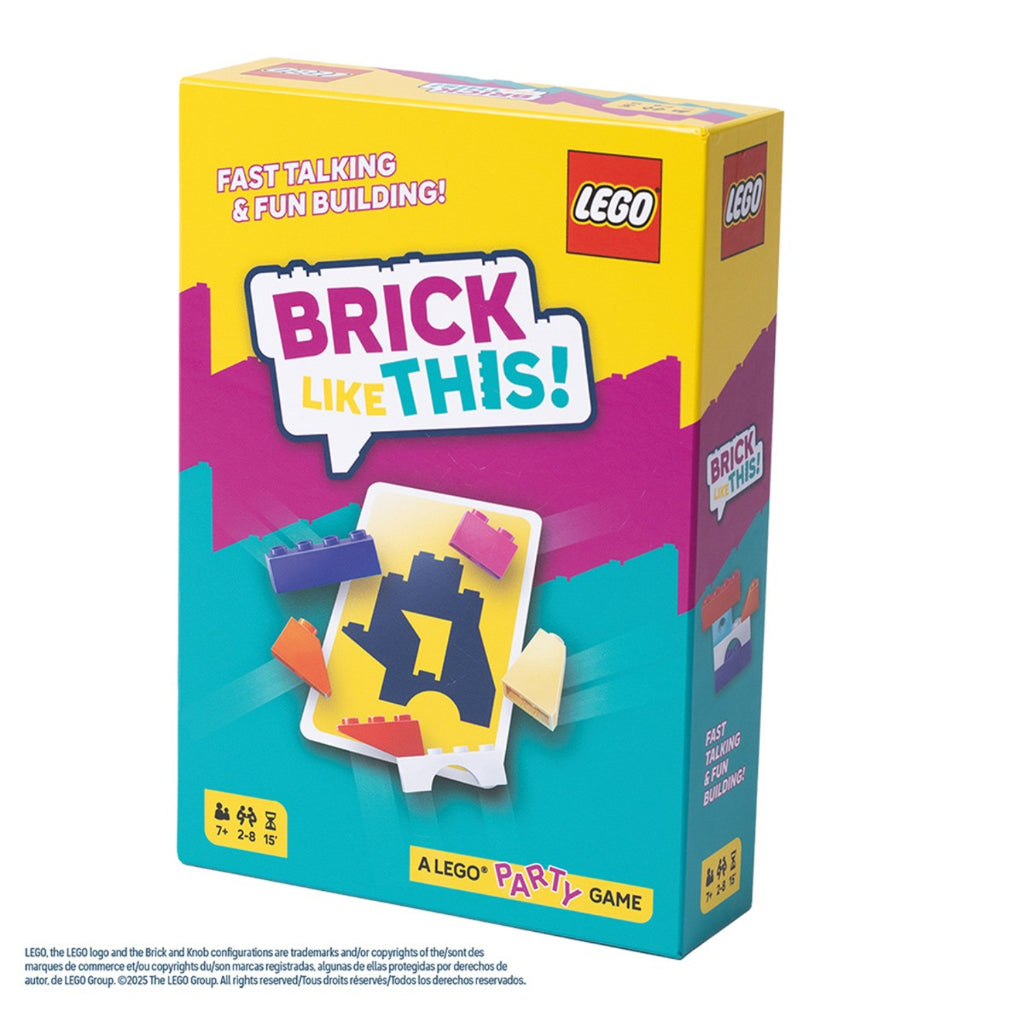 Brick Like This! Fast-Paced Team LEGO Party Board Game for Families, Friends & Team Building