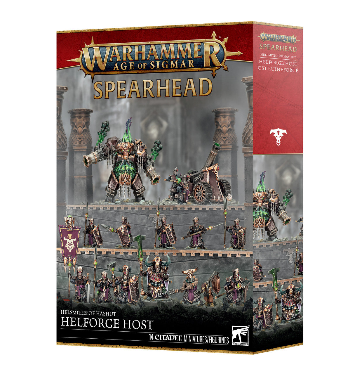 Games Workshop Warhammer Age Of Sigmar Helsmiths Of Hashut Spearhead Helforge Host Plastic Box 70-821