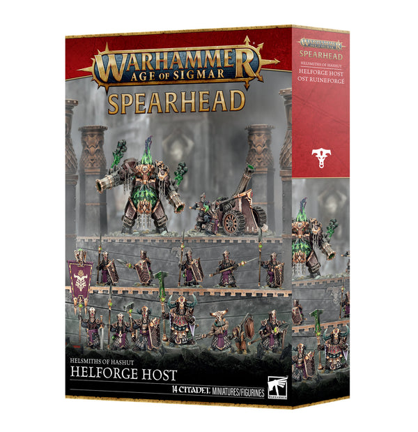 Games Workshop Warhammer Age Of Sigmar Helsmiths Of Hashut Spearhead Helforge Host Plastic Box 70-821