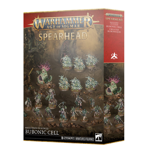 Games Workshop Warhammer Age Of Sigmar Maggotkin Of Nurgle Spearhead Bubonic Cell Plastic Box 70-838
