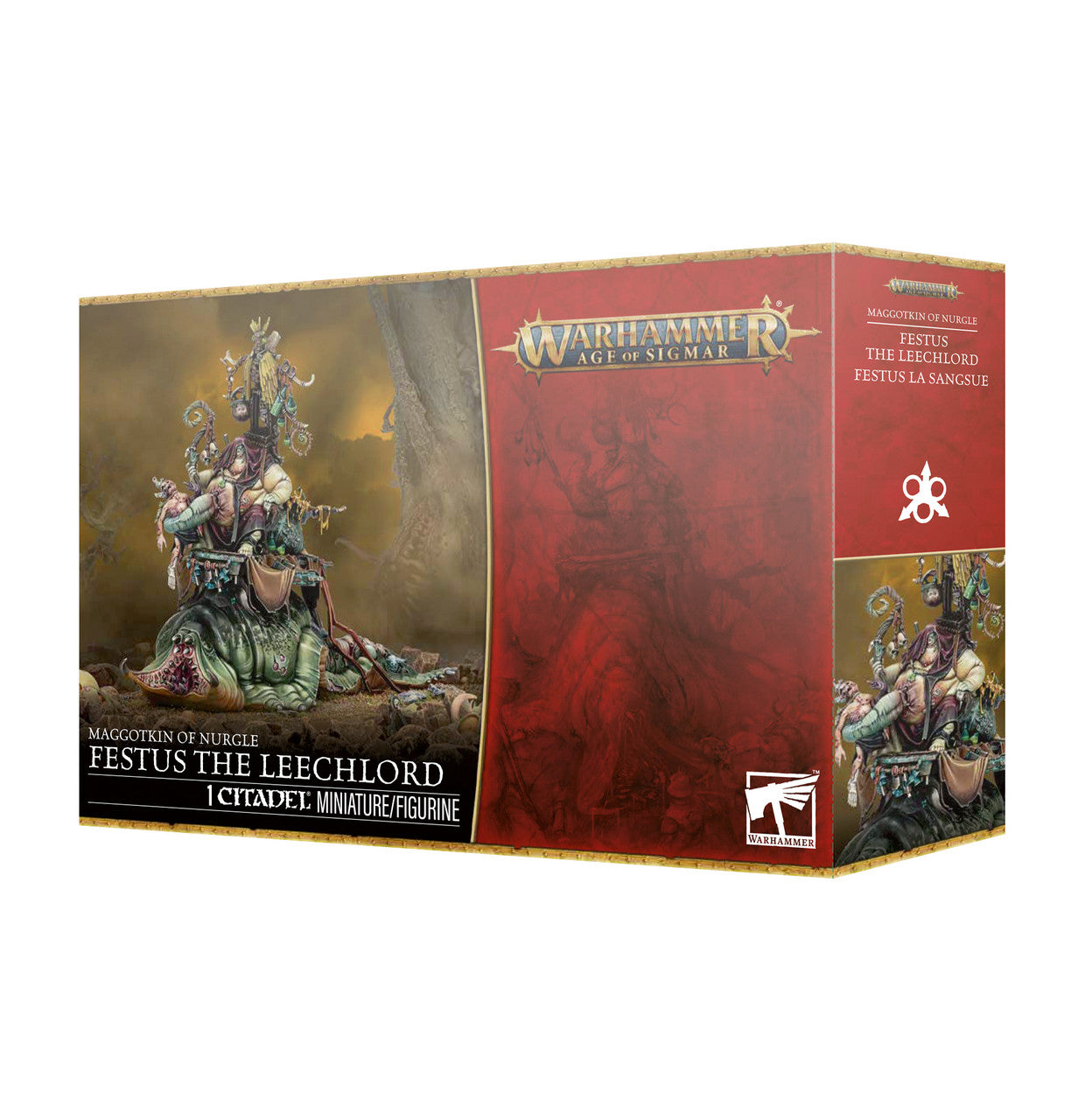 Games Workshop Warhammer Age Of Sigmar Maggotkin Of Nurgle Festus The Leechlord Plastic Box 83-115