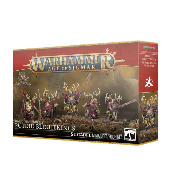 Games Workshop Warhammer Age Of Sigmar Maggotkin Of Nurgle Putrid Blightkings Plastic Box Gw-2025-83-28