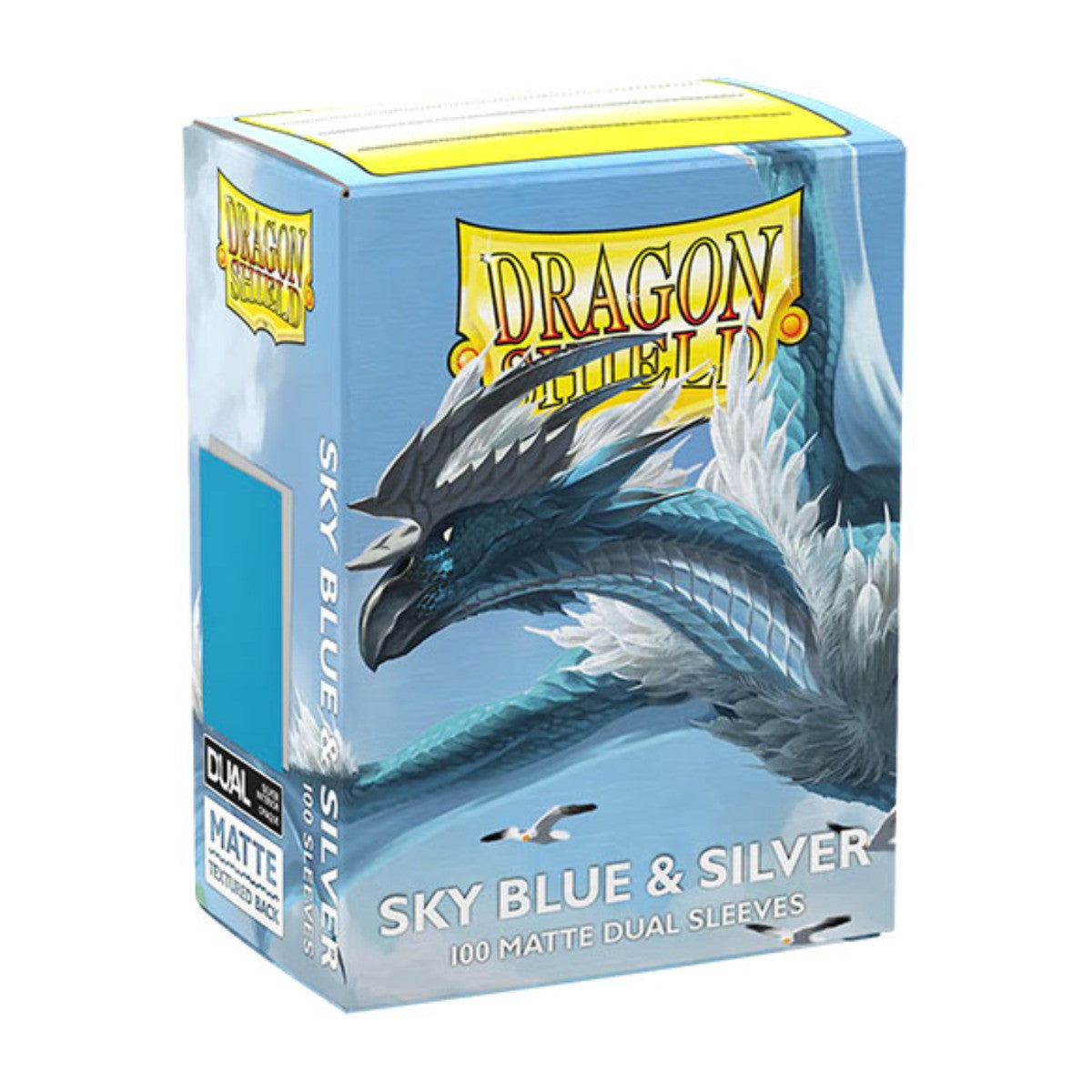 Dragon Shield Sleeves Matte Dual Sky Blue And Silver (100Ct) ATMDSH15074