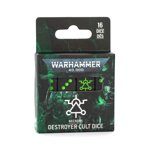 Games Workshop Warhammer 40K Necrons Necrons Destroyer Cult Dice Hobby Product GW-2025-49-47