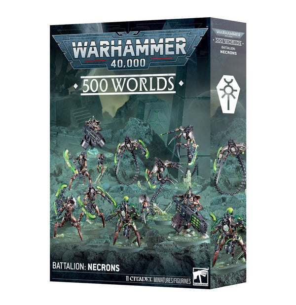 Games Workshop Warhammer 40K Necrons 500 Worlds Battalion Necrons Plastic Box 49-51