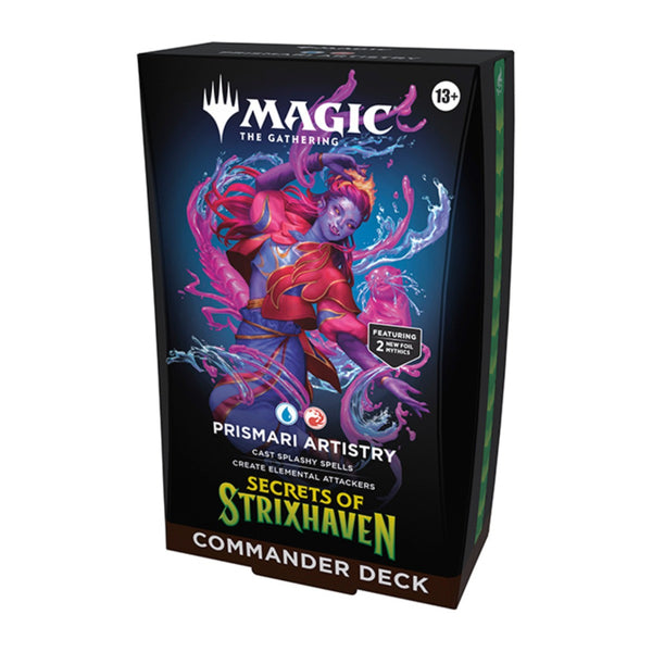 Magic The Gathering Secrets Of Strixhaven Prismari Artistry Commander Deck