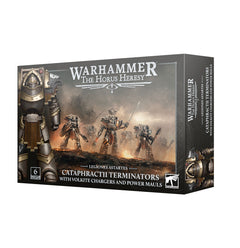 Games Workshop Horus Heresy Legions Astarters Cataphractii Terminators with Volkite Chargers and Power Mauls Plastic Box 31-144