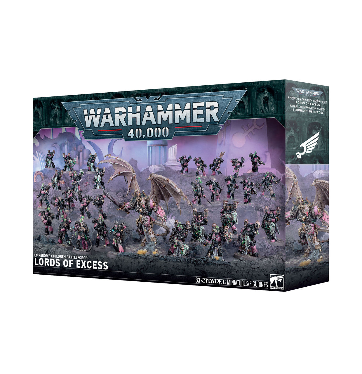Games Workshop Warhammer 40K Emperor's Children Battleforce Lords Of Excess Plastic Box 37-12