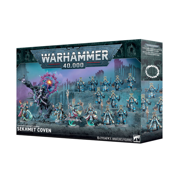 Games Workshop Warhammer 40K Thousand Sons Battleforce Sekhmet Coven Plastic Box 36-06