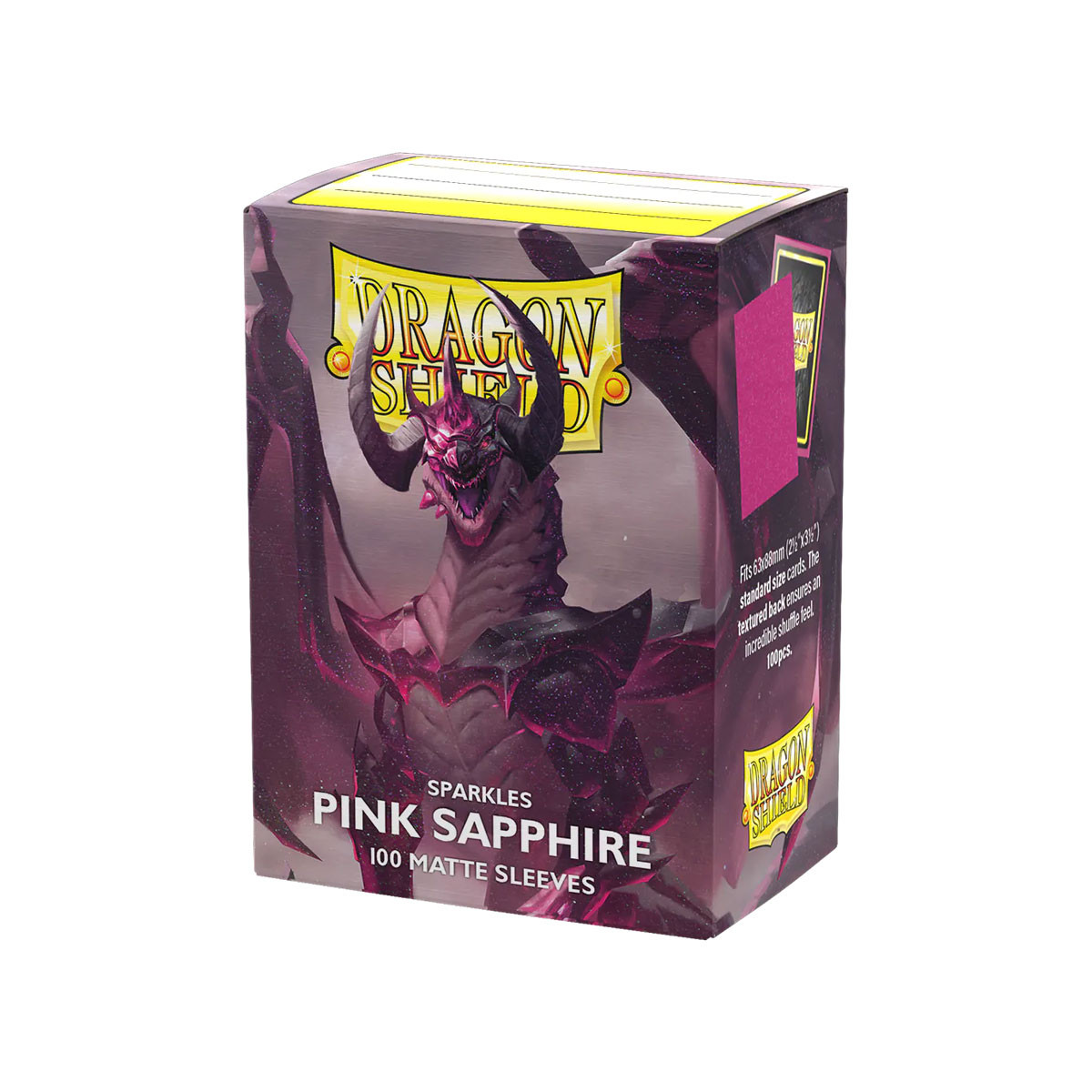 Dragon Shield Matte Sleeves Sparkles Series Pink Sapphire (100Ct) ATMDSH11061