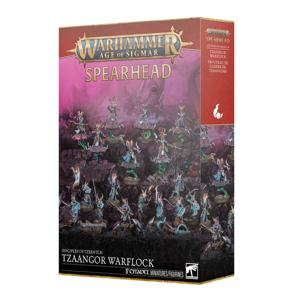 Games Workshop Warhammer Age Of Sigmar Lumineth Realm Lords Spearhead Tzaangor Warflock Plastic Box 70-839