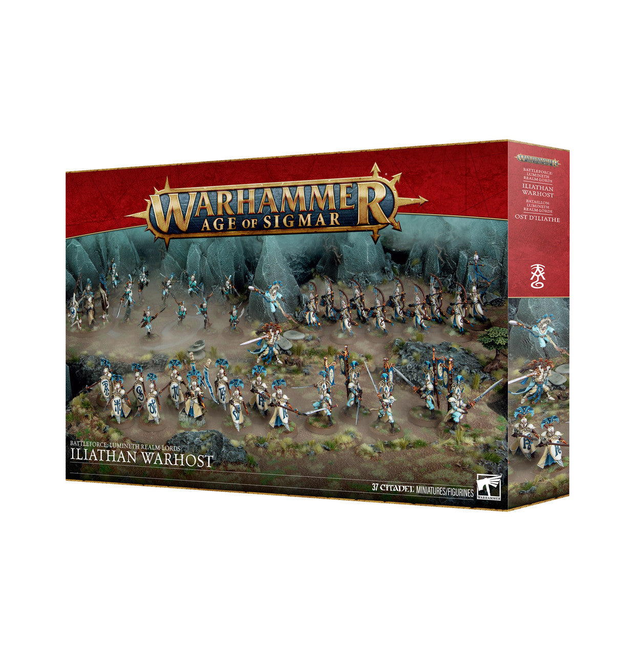 Games Workshop Warhammer Age Of Sigmar Lumineth Realmlords Iliathan Warhost Plastic Box 87-42