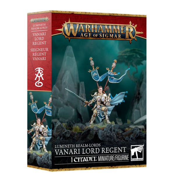 Games Workshop Warhammer Age Of Sigmar Lumineth Realmlords Vanari Lord Regent Plastic Box 87-66