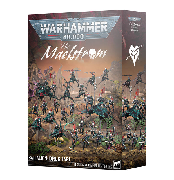 Games Workshop Warhammer 40K Drukhari The Maelstrom Battalion Plastic Box 45-27