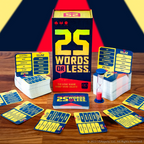 The OP USAopoly 25 Words Or Less 2025 Strategy Board Game PA142-738