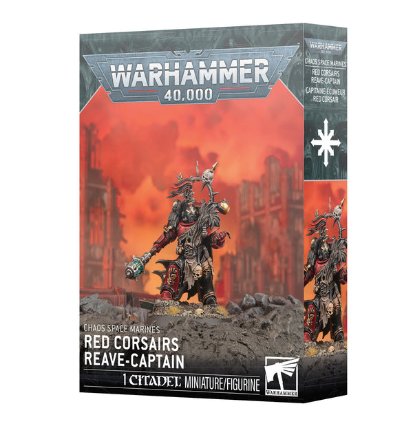 Games Workshop Warhammer 40K Chaos Space Marine Red Corsairs Reave-Captain Plastic Box 43-111