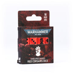 Games Workshop Warhammer 40K Chaos Space Marines Red Corsairs Dice 43-115