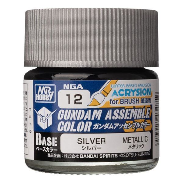 Gundam Assemble Color Base Matte Silver BNHGAGNZNGA12