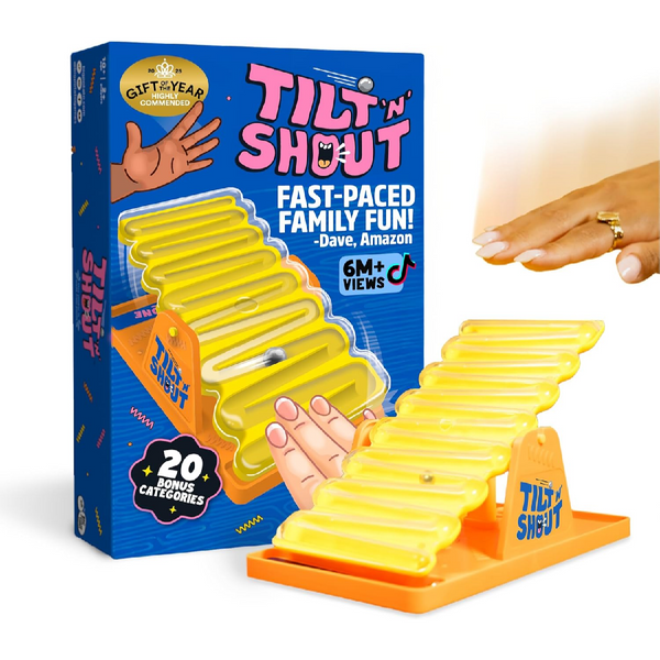 Big Potato Tilt â€™nâ€™ Shout FastPaced Family Trivia Party Game for Groups & Game Nights TNS02RUS