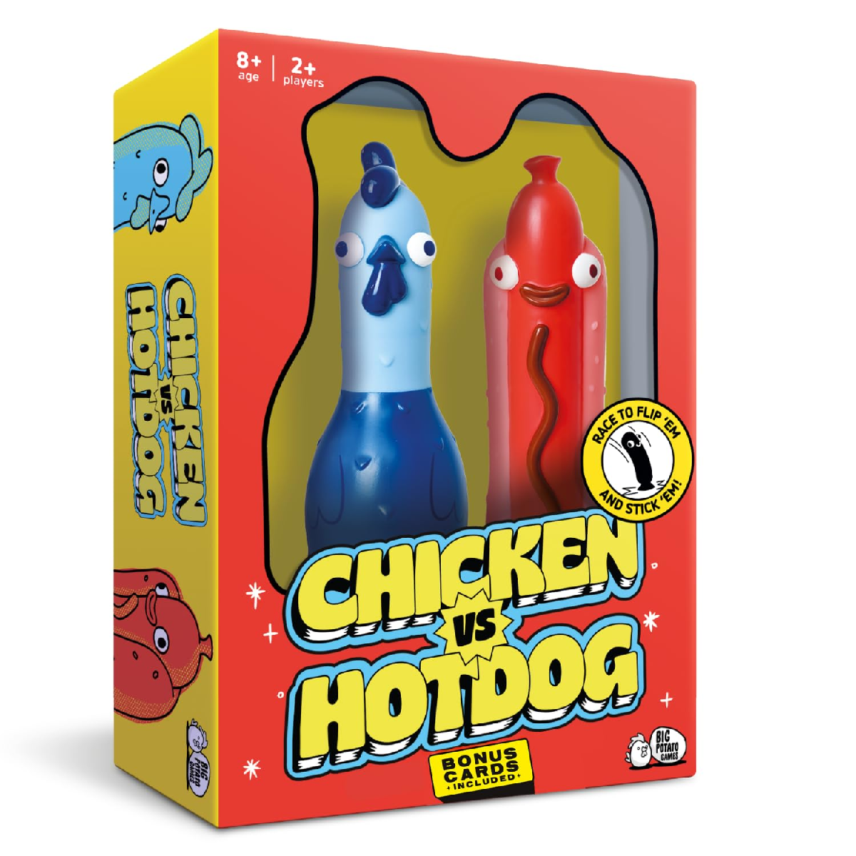 Big Potato Chicken vs Hotdog Hilarious Party Board Game for Adults & Family Fun CVH02US