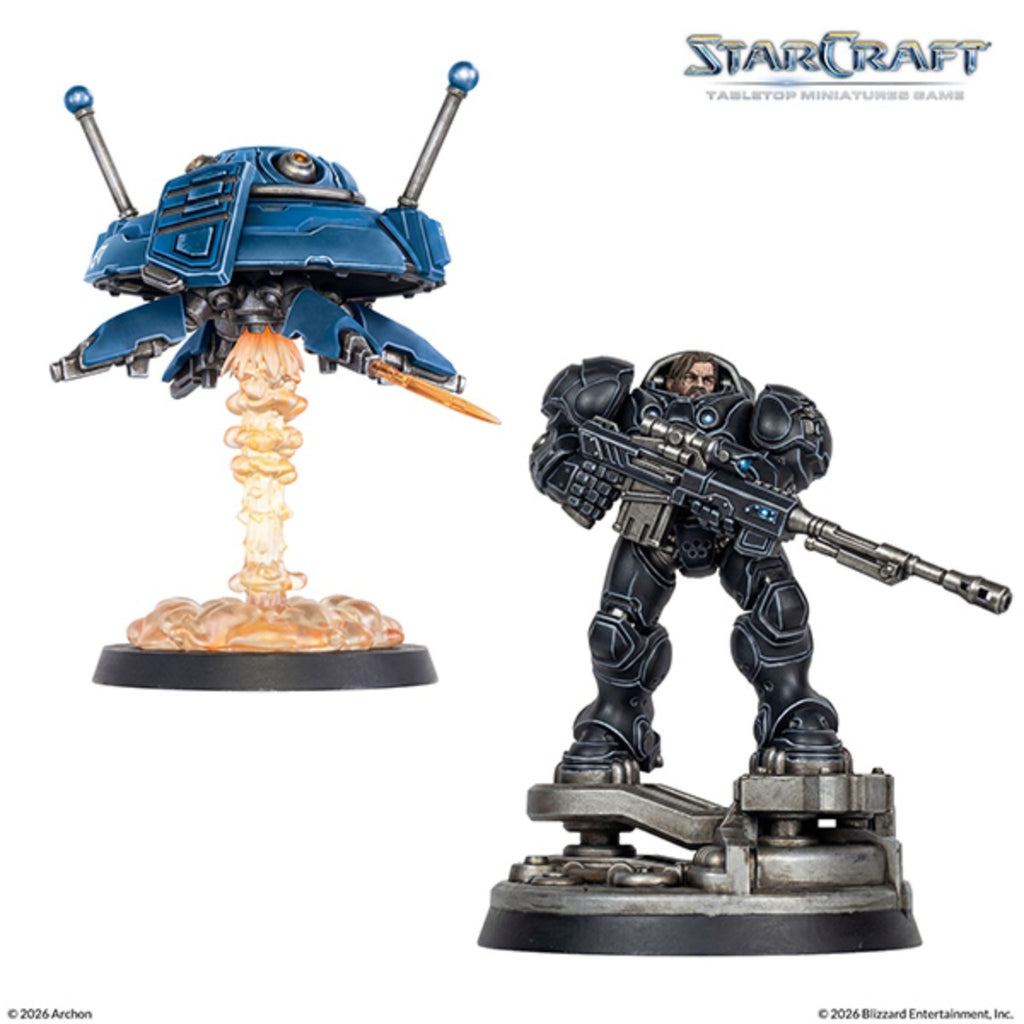 StarCraft Tabletop Miniatures Game Terran Jim Raynor & Point Defense Drone ACHSCMG0016
