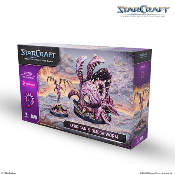 StarCraft Tabletop Miniatures Game Zerg Kerrigan & Omega Worm ACHSCMG0011