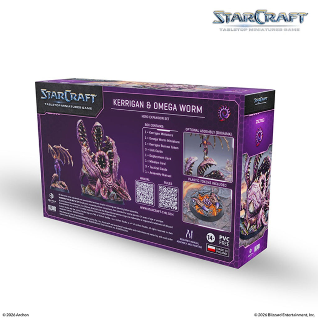 StarCraft Tabletop Miniatures Game Zerg Kerrigan & Omega Worm ACHSCMG0011