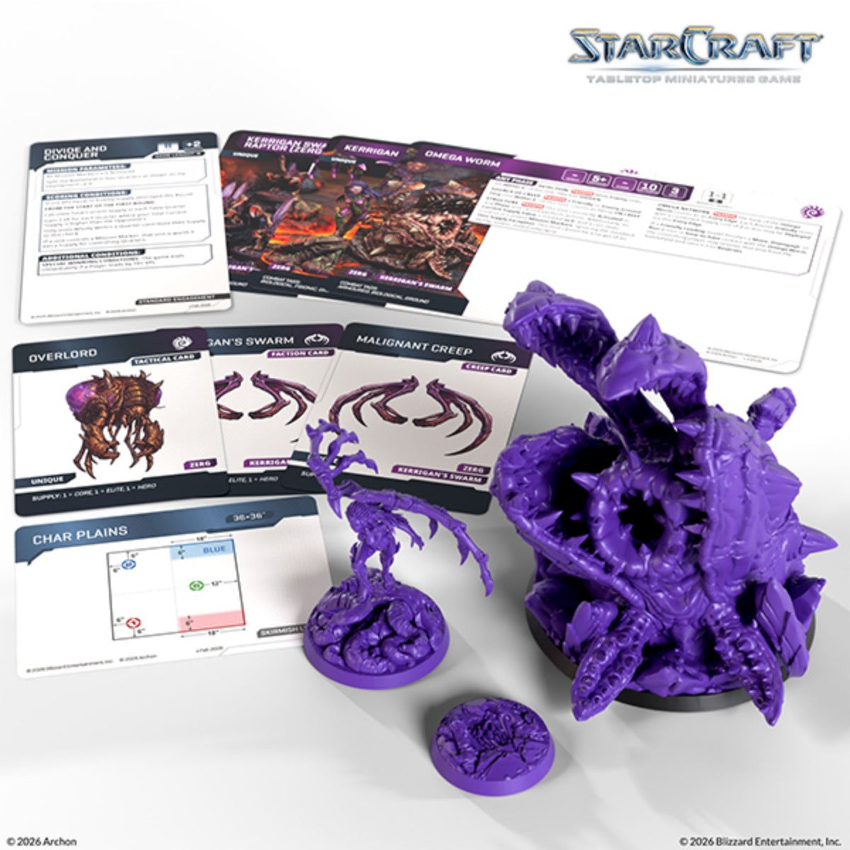 StarCraft Tabletop Miniatures Game Zerg Kerrigan & Omega Worm ACHSCMG0011