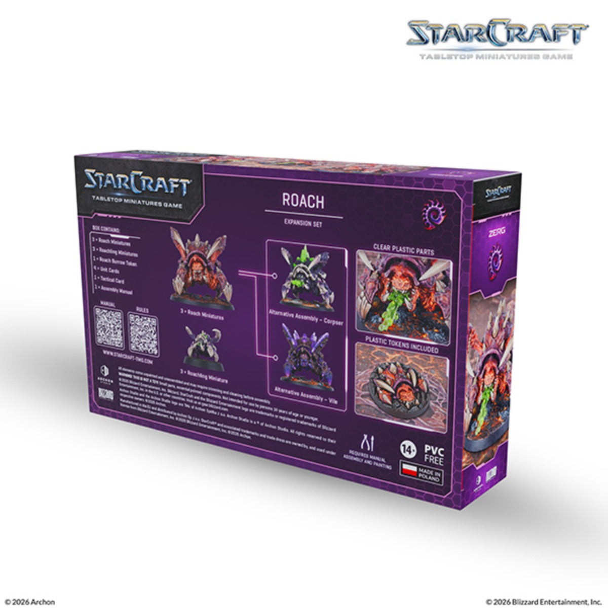StarCraft Tabletop Miniatures Game Zerg Roach ACHSCMG0009