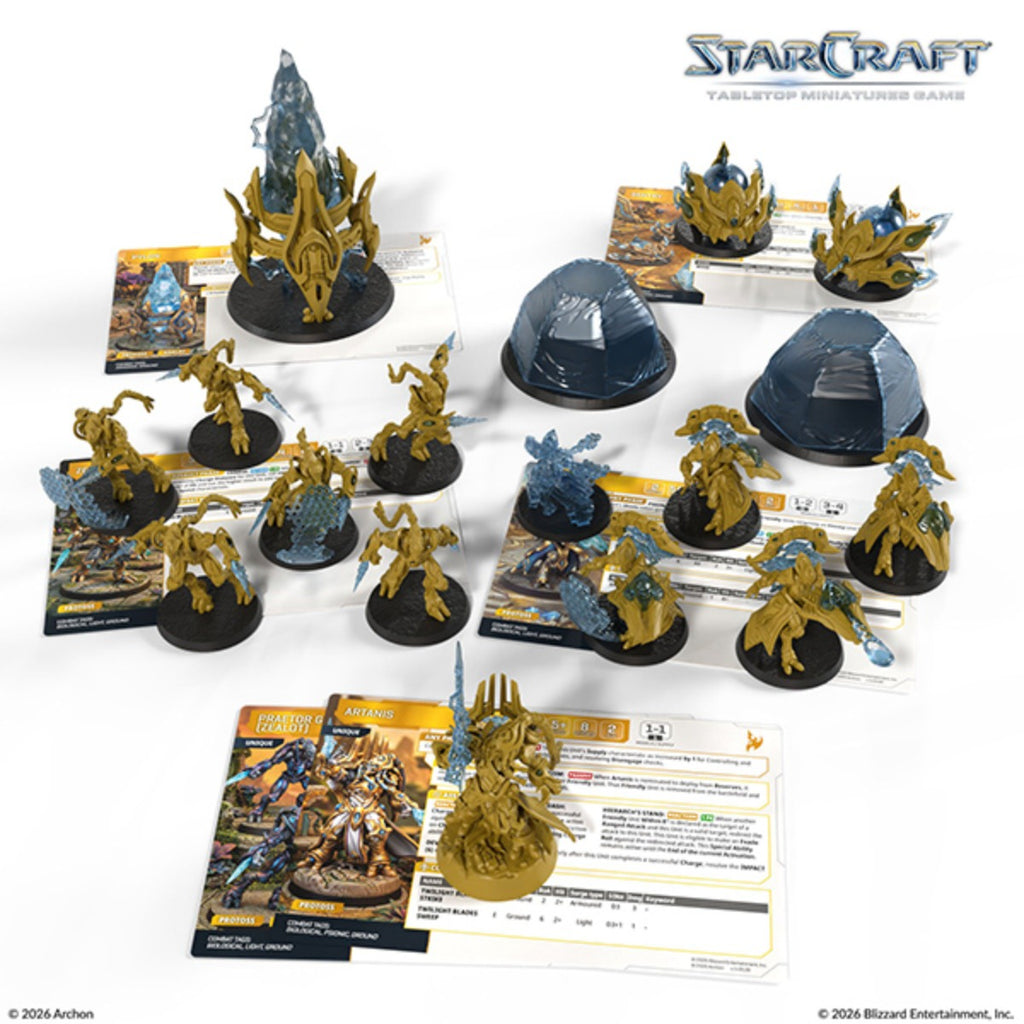 StarCraft Tabletop Miniatures Game Protoss Starter Set Founders Edition ACHSCMG0003