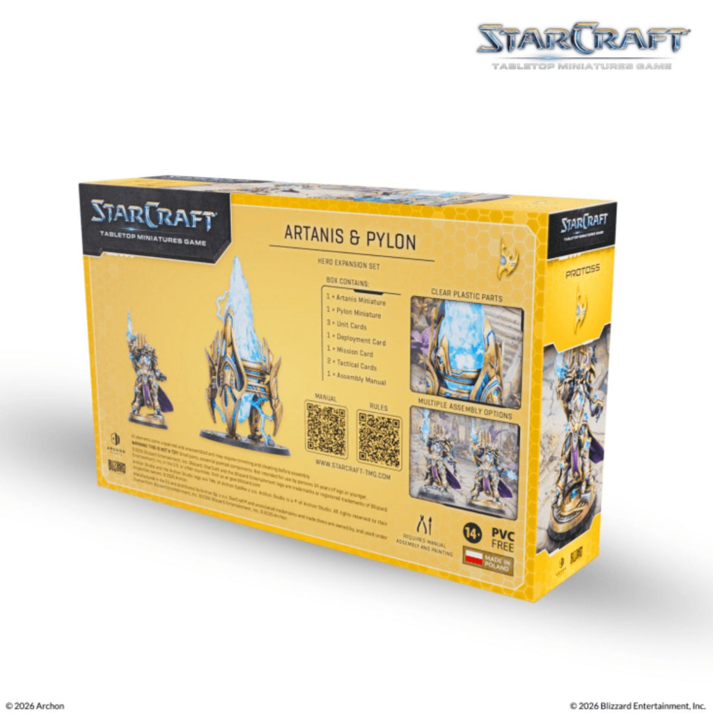StarCraft Tabletop Miniatures Game Protoss Artanis & Pylon ACHSCMG0021