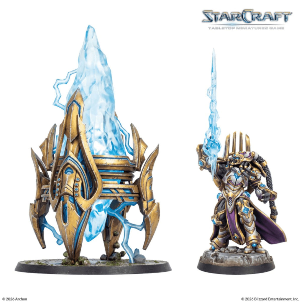 StarCraft Tabletop Miniatures Game Protoss Artanis & Pylon ACHSCMG0021