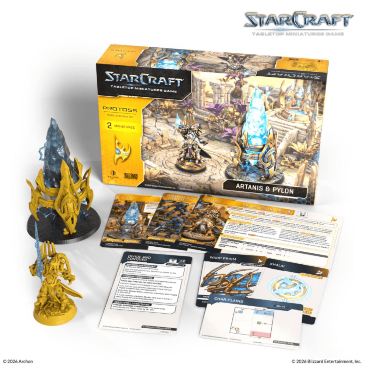 StarCraft Tabletop Miniatures Game Protoss Artanis & Pylon ACHSCMG0021