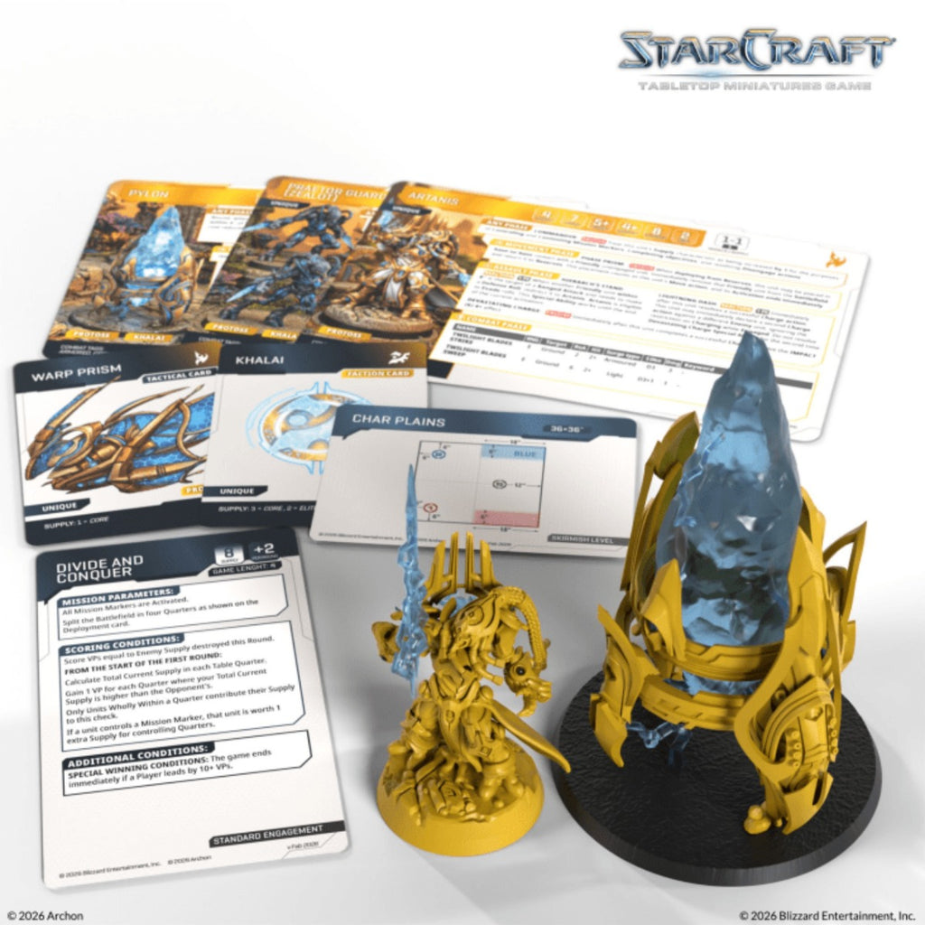 StarCraft Tabletop Miniatures Game Protoss Artanis & Pylon ACHSCMG0021