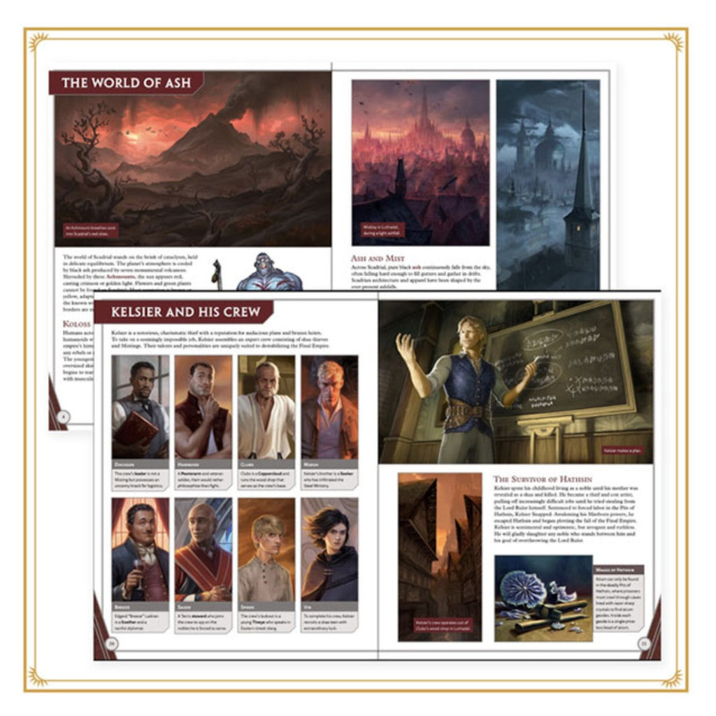 Cosmere RPG Mistborn Welcome to Scadrial Guide Tabletop Role Playing Games BGM9520