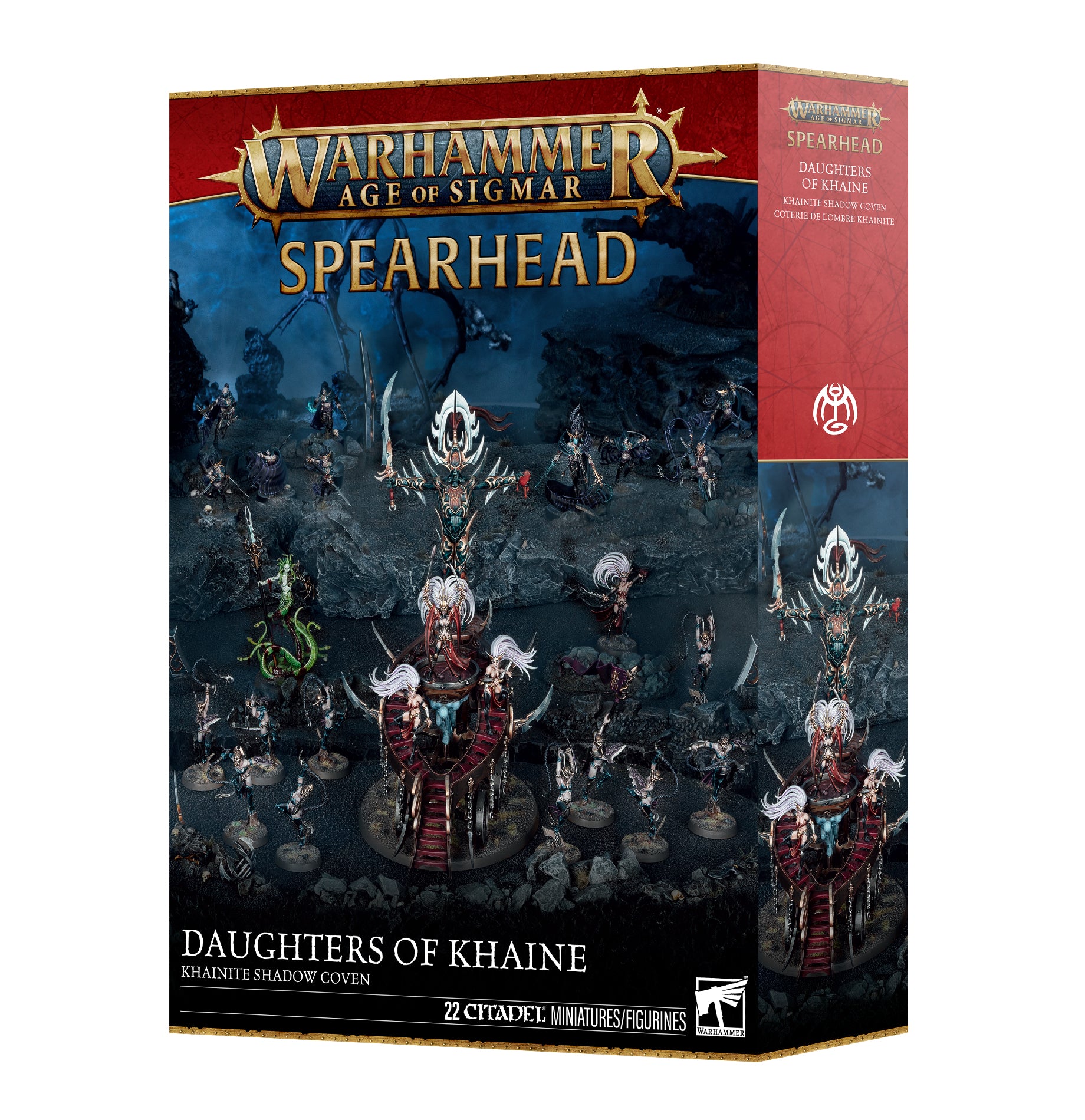 Games Workshop Warhammer Age Of Sigmar Daughters Of Khaine Spearhead Khainite Shadow Coven Plastic Box 70-852
