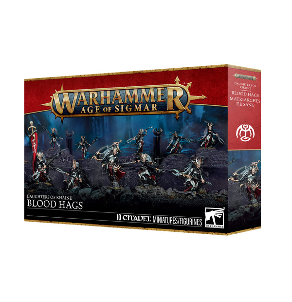 Games Workshop Warhammer Age Of Sigmar Daughters Of Khaine Blood Hags Plastic Box 85-66