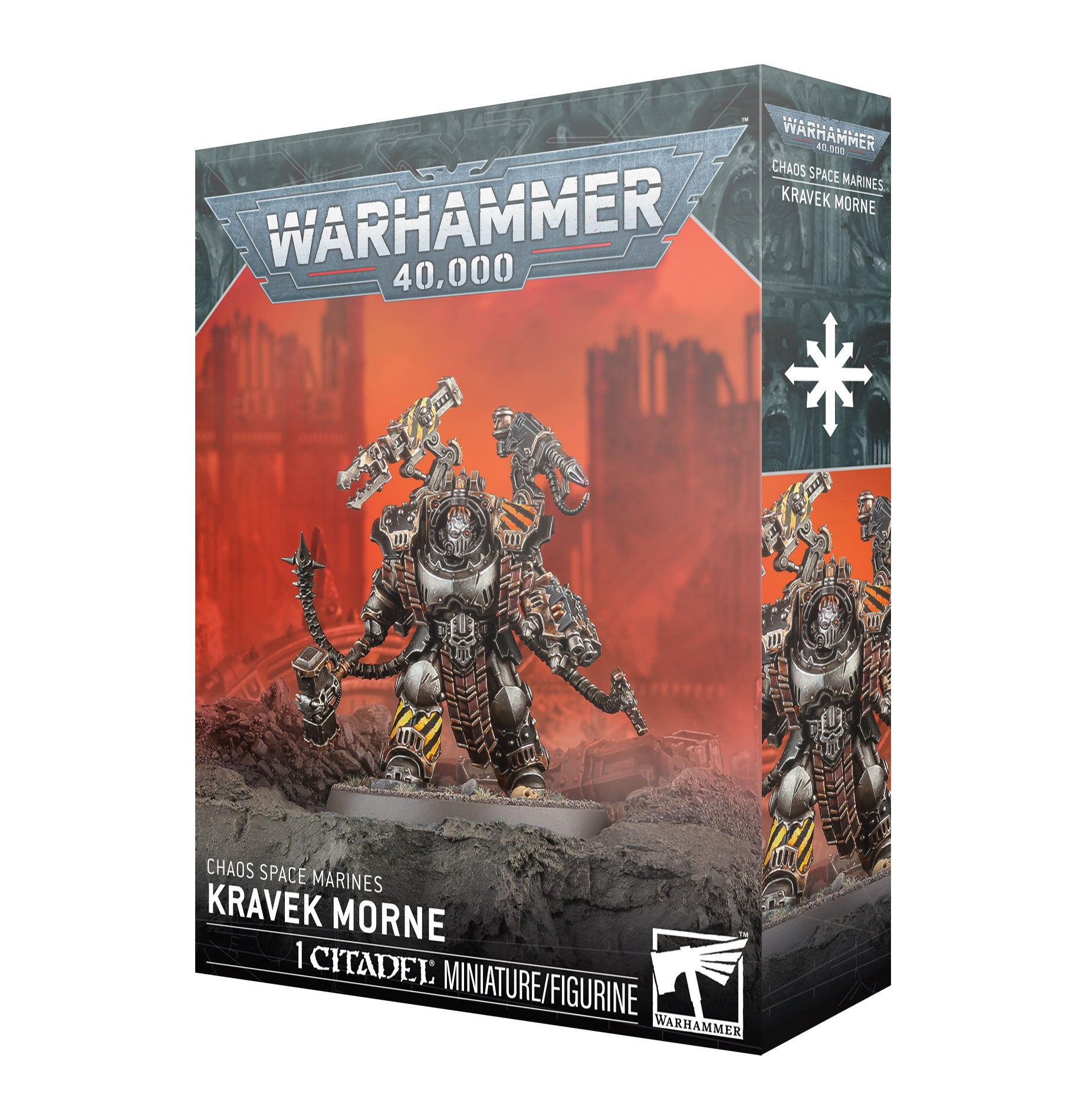 Games Workshop Warhammer 40K Chaos Space Marines Kravek Morne Plastic Box GW-2026-43-33