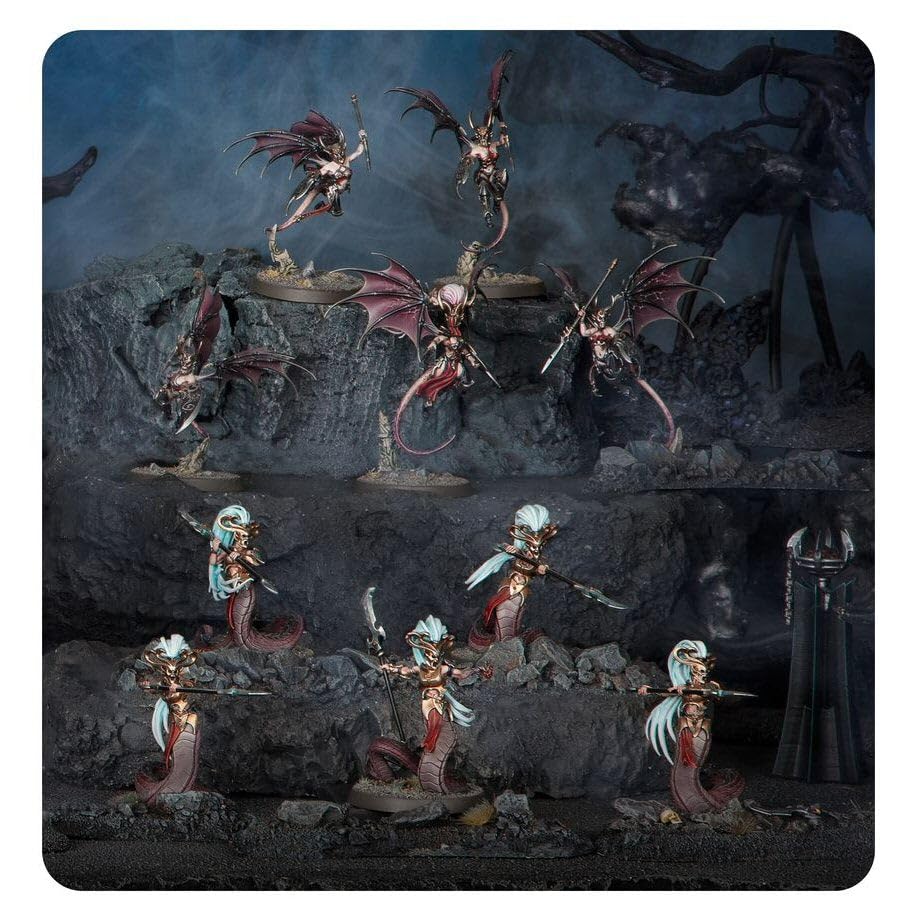 Games Workshop Warhammer Age Of Sigmar Daughters Of Khaine Scathborn Coven Plastic Box 85-67