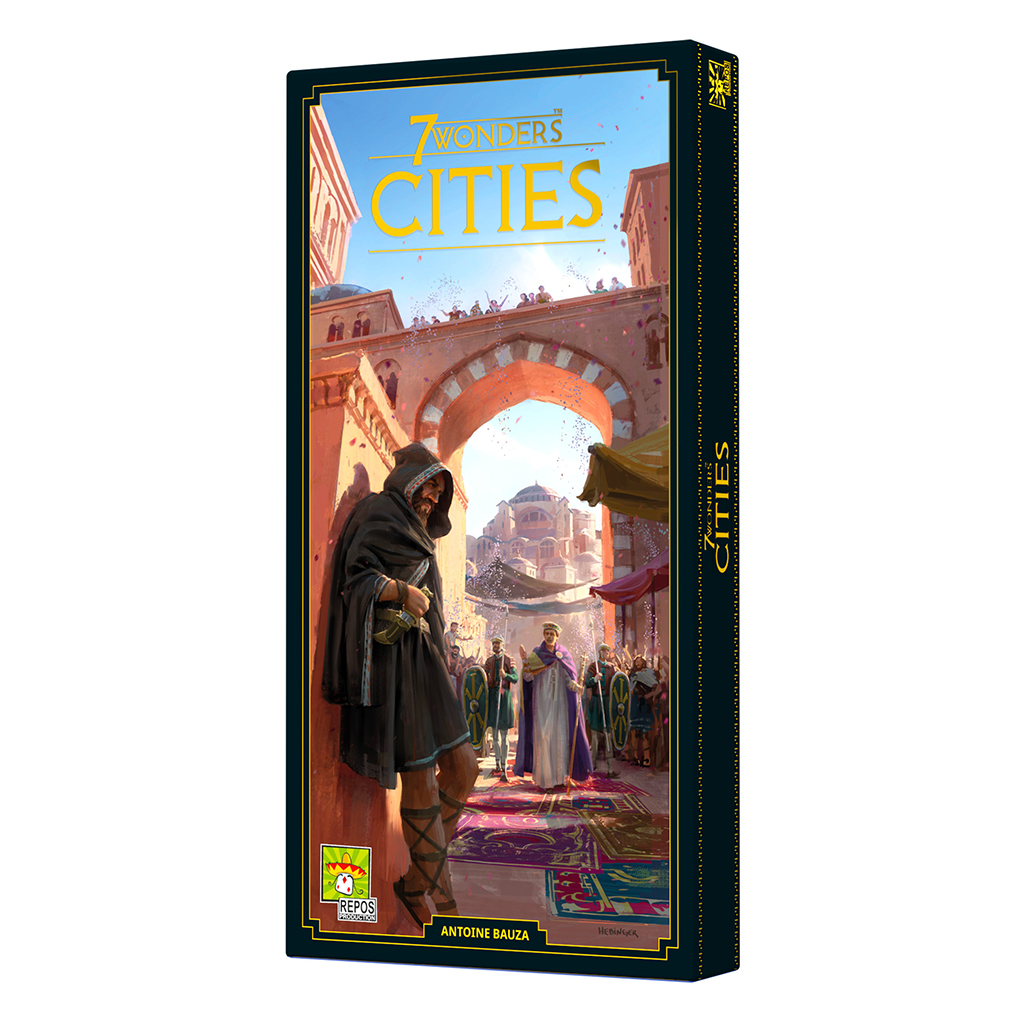 Asmodee 7 Wonders Cities New Edition Expansion Strategy Board Game for Adults and Family Ages 10+ for 3 to 7 Players Average Playtime 45 Minutes