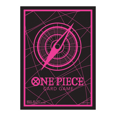 One Piece TCG Official Sleeves Set 6-Standard Black & Pink Single Pack BAN9040333-BlackNPink