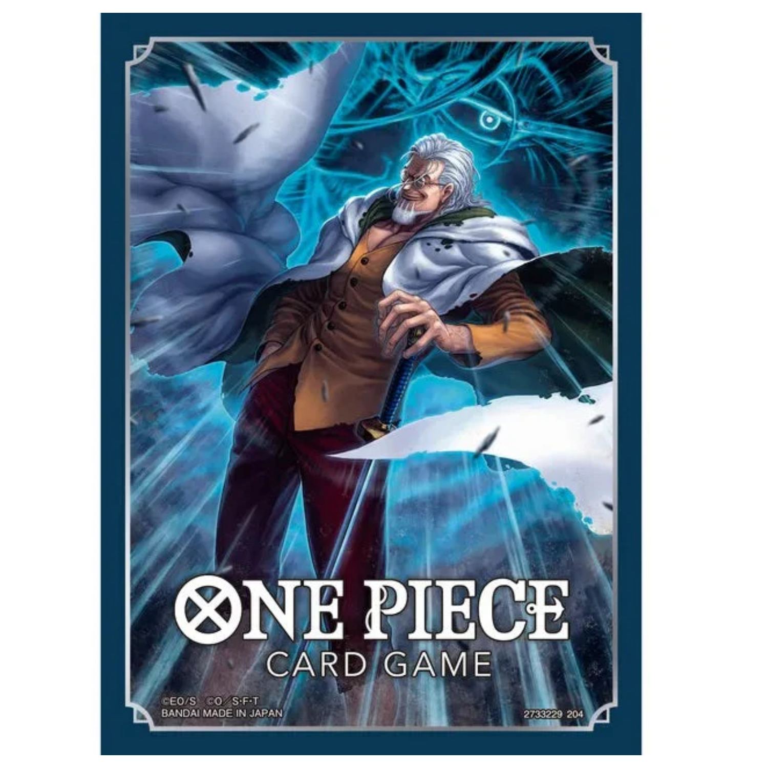 One Piece TCG  Official Sleeves Set 7D Silvers Rayleigh Single Pack  BAN9045291-SilversRayleigh