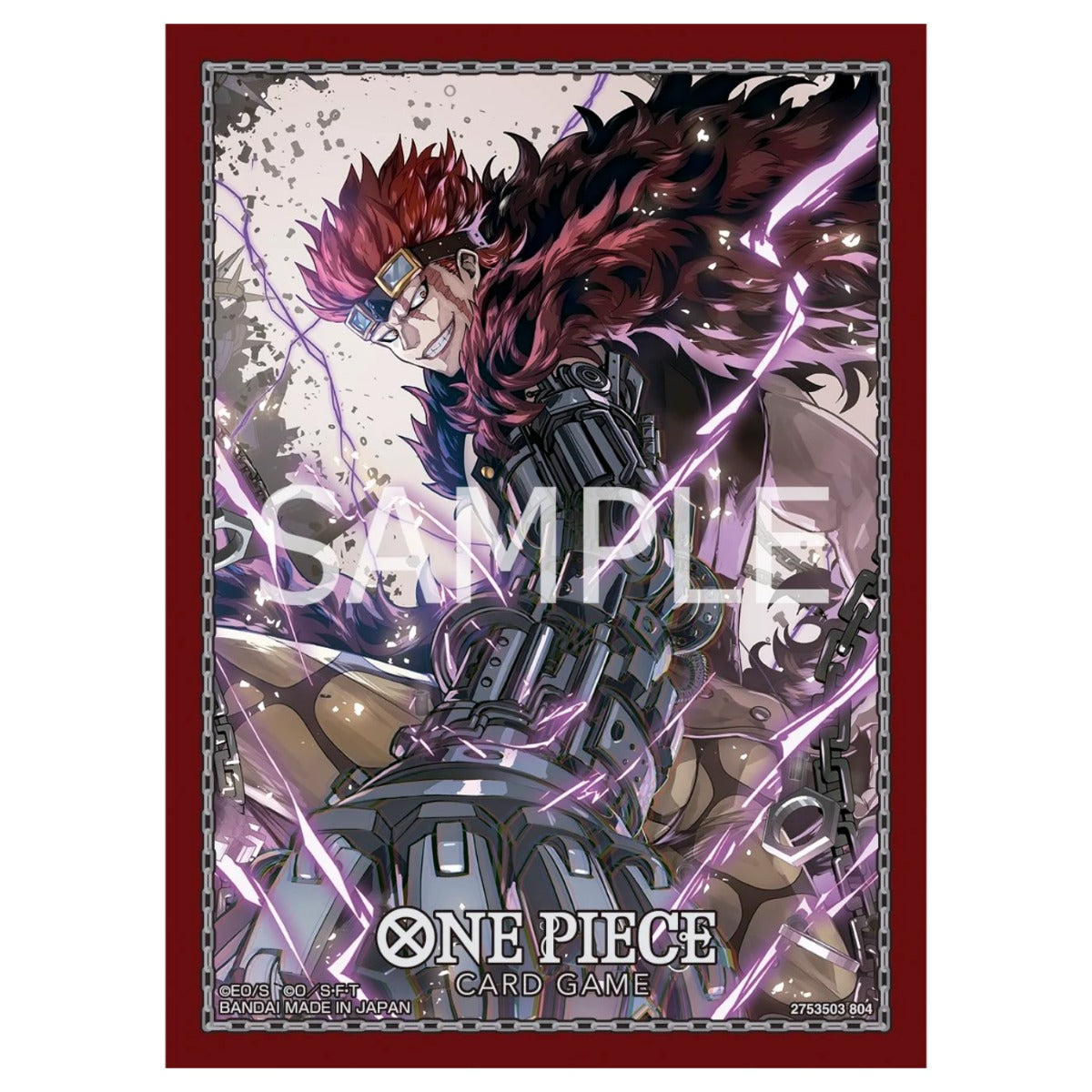 One Piece Card Game Official Sleeves Set 9 Eustass Captain Kid BJP9047432-EustassCaptainKid