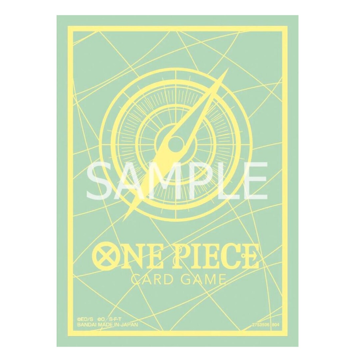 One Piece Card Game Official Sleeves Set 9 Standard Green & Yellow  BJP9047432-GreenNYellow