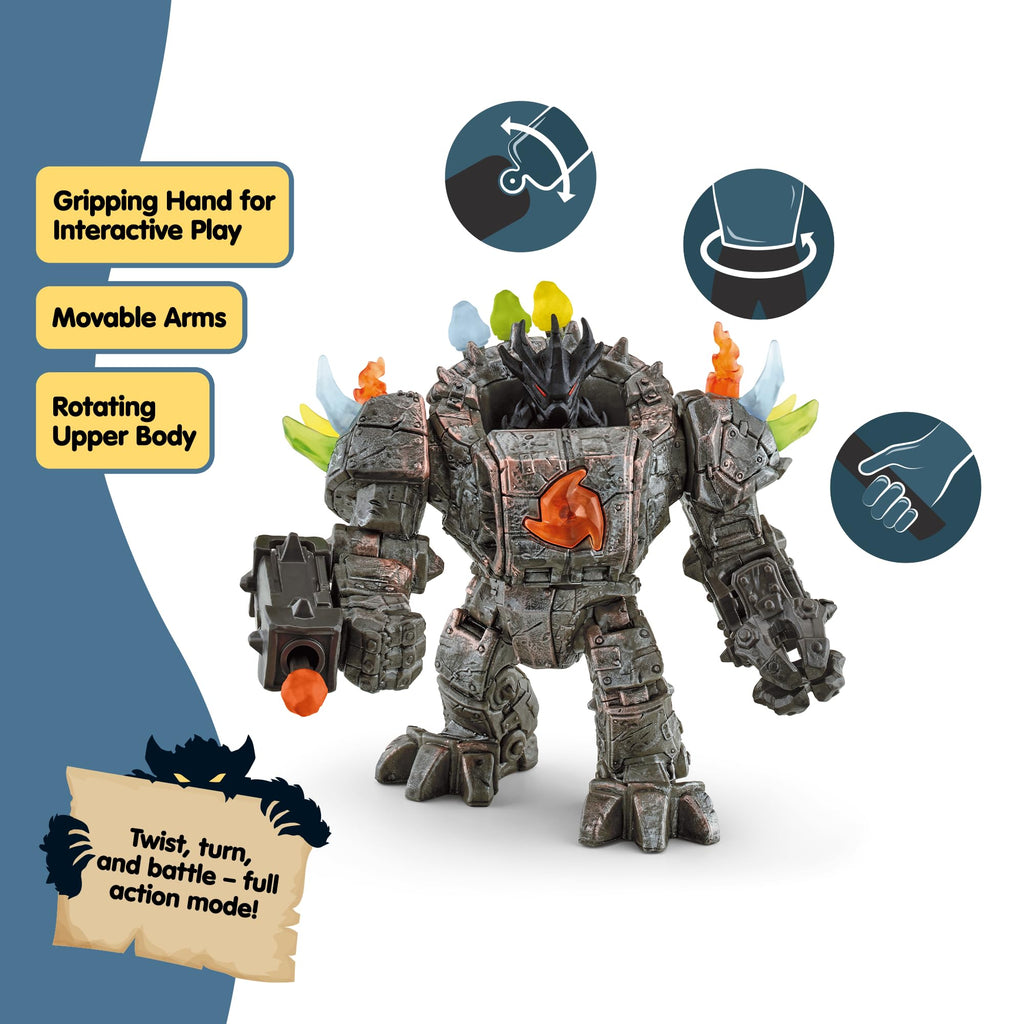 Schleich Eldrador Master Robot With Mini Creature Robot Playset Multiple Weapons Included