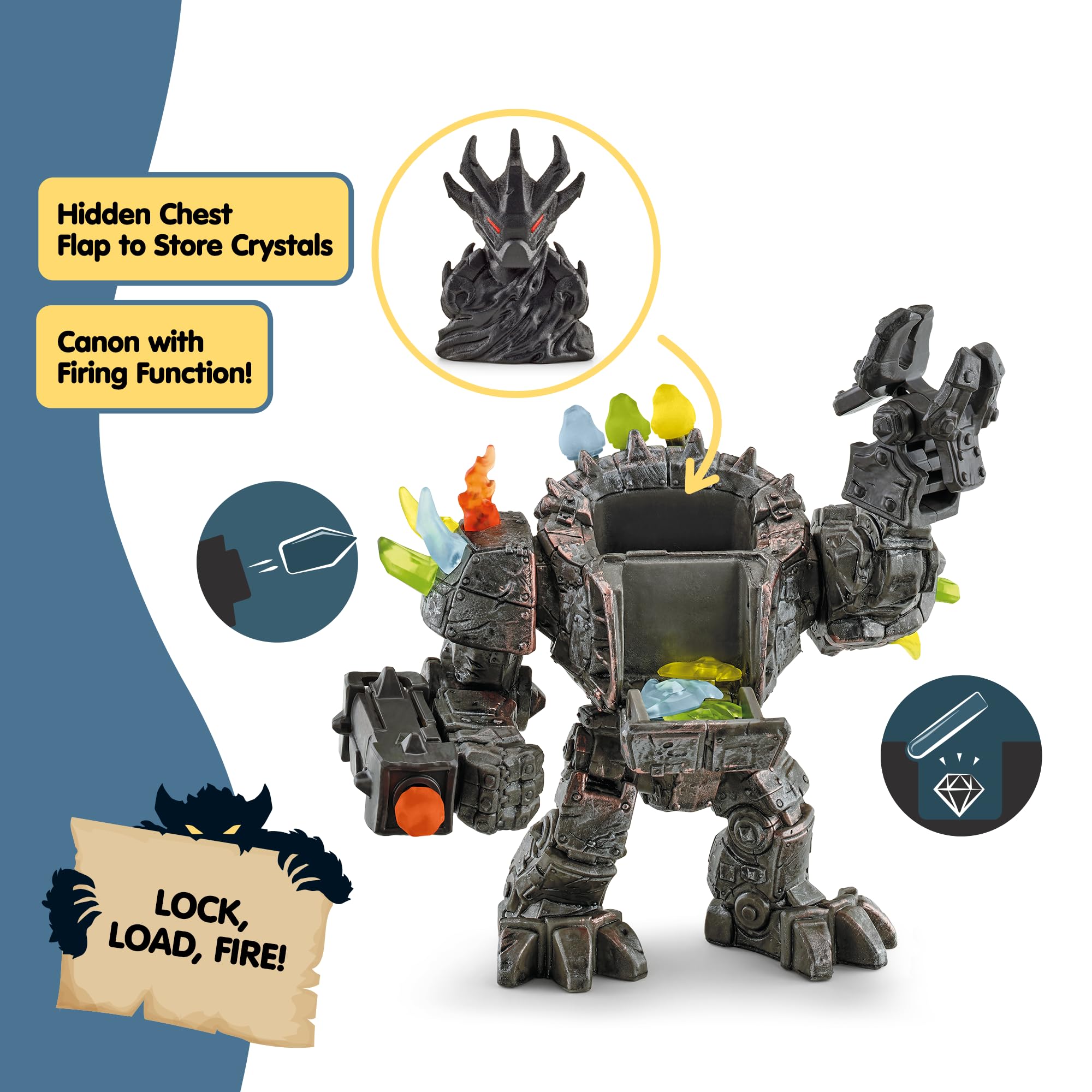 Schleich Eldrador Master Robot With Mini Creature Robot Playset Multiple Weapons Included
