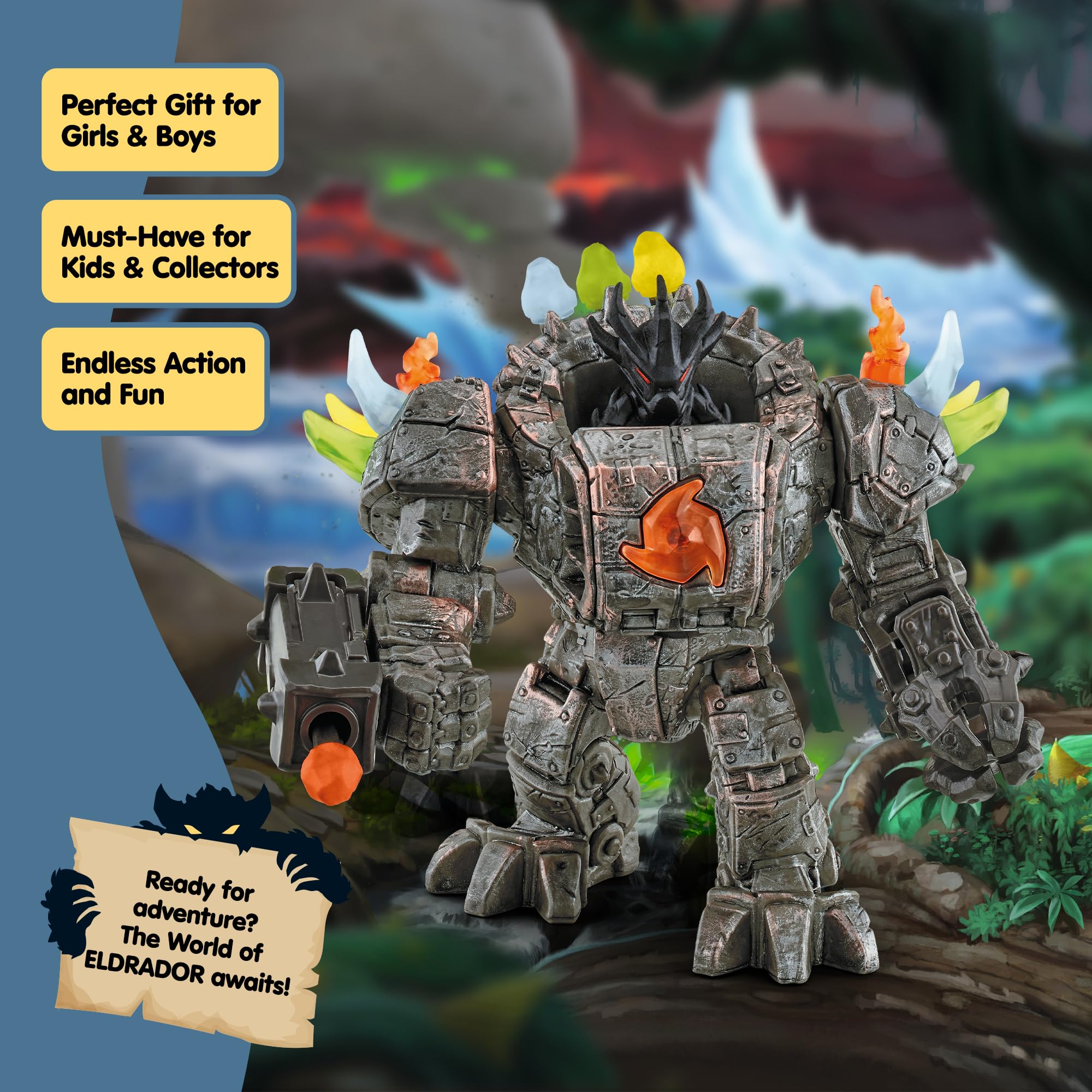 Schleich Eldrador Master Robot With Mini Creature Robot Playset Multiple Weapons Included