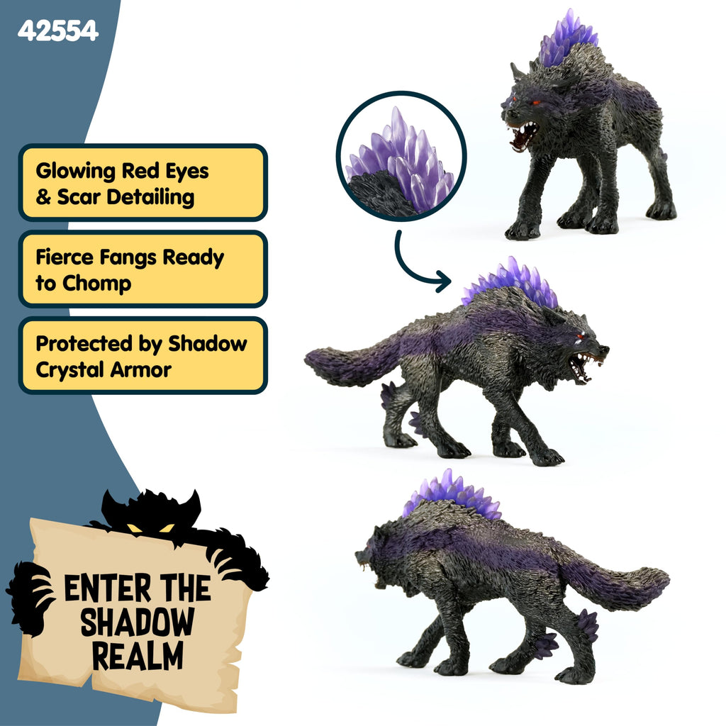 Schleich Eldrador Shadow World Shadow Wolf Figurine