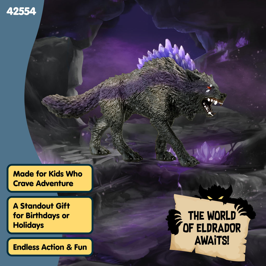 Schleich Eldrador Shadow World Shadow Wolf Figurine
